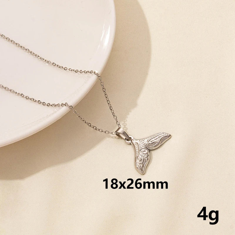 Punk Shark Charm Necklace – Ocean Animal Pendant Choker for Men & Women
