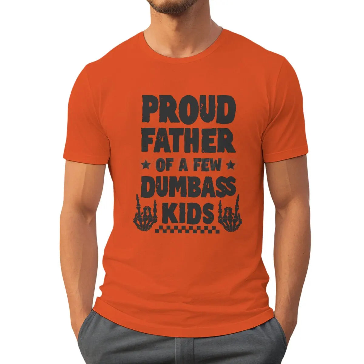 Proud Father Graphic T-Shirt – Retro Tie-Dye Casual Tee for Father’s Day