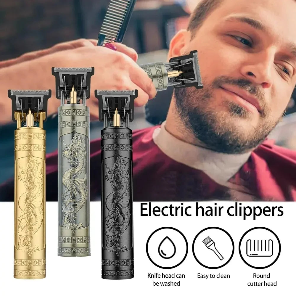 T9 Electric Hair & Beard Trimmer – Professional Grooming Clipper for Men
