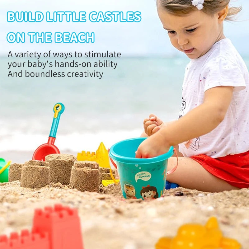 Children's Beach Toy Set – Bucket, Shovel, and Watering Bottle for Sand Play
