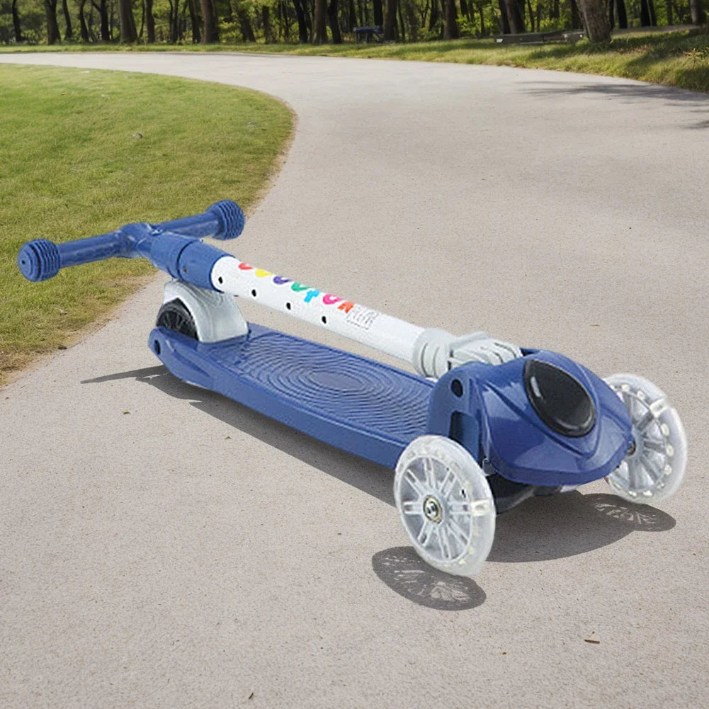3-in-1 Children's Kick Scooter – Foldable 3-Wheel Micro Scooter for Kids Ages 2-6