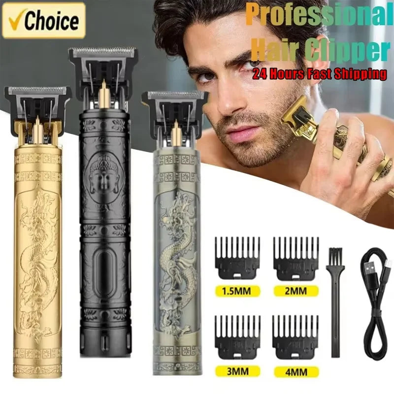 T9 Electric Hair & Beard Trimmer – Professional Grooming Clipper for Men