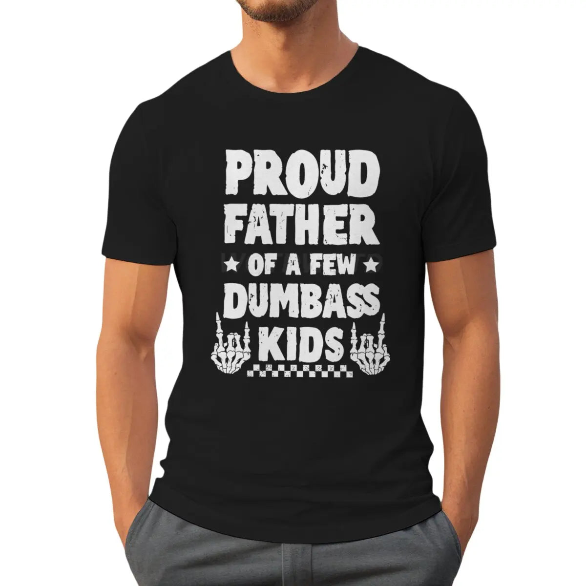 Proud Father Graphic T-Shirt – Retro Tie-Dye Casual Tee for Father’s Day