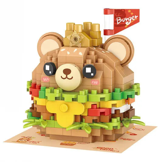 House Building Blocks Dessert Store Street View Snack Street Children's Toys Boys and Girls Gifts Compatible With Lego