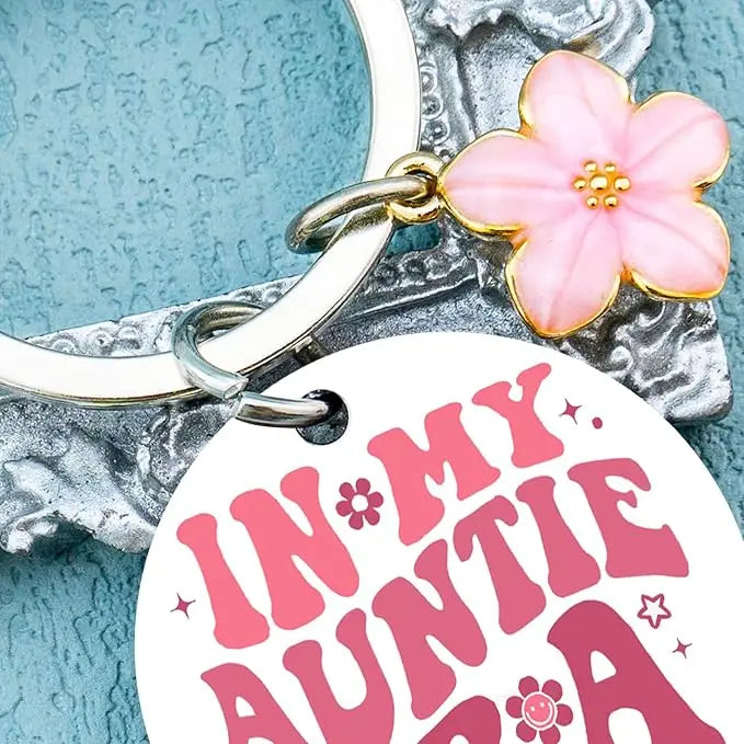 Auntie Keychain Gift – Perfect for Mother’s Day, Birthday, & Christmas from Niece/Nephew