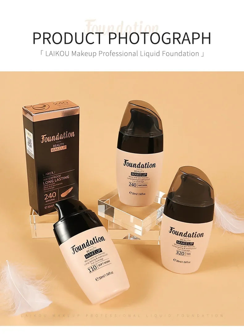LAIKOU Long-Lasting Moisturizing Liquid Foundation 30ml
