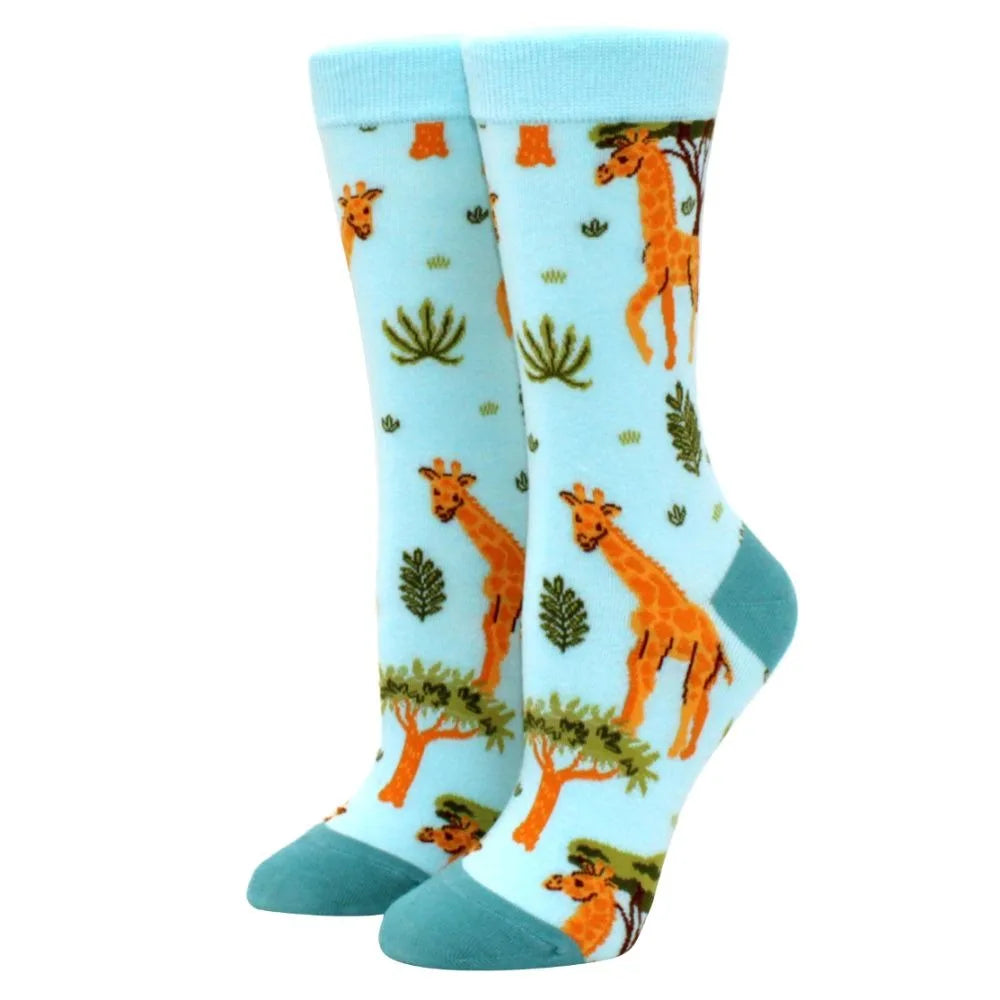 Cute Puppy Cartoon Socks – Corgi & Schnauzer Mid-Tube Unisex Breathable Comfort