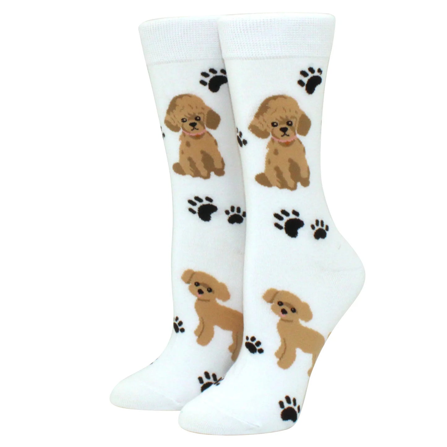 Cute Puppy Cartoon Socks – Corgi & Schnauzer Mid-Tube Unisex Breathable Comfort