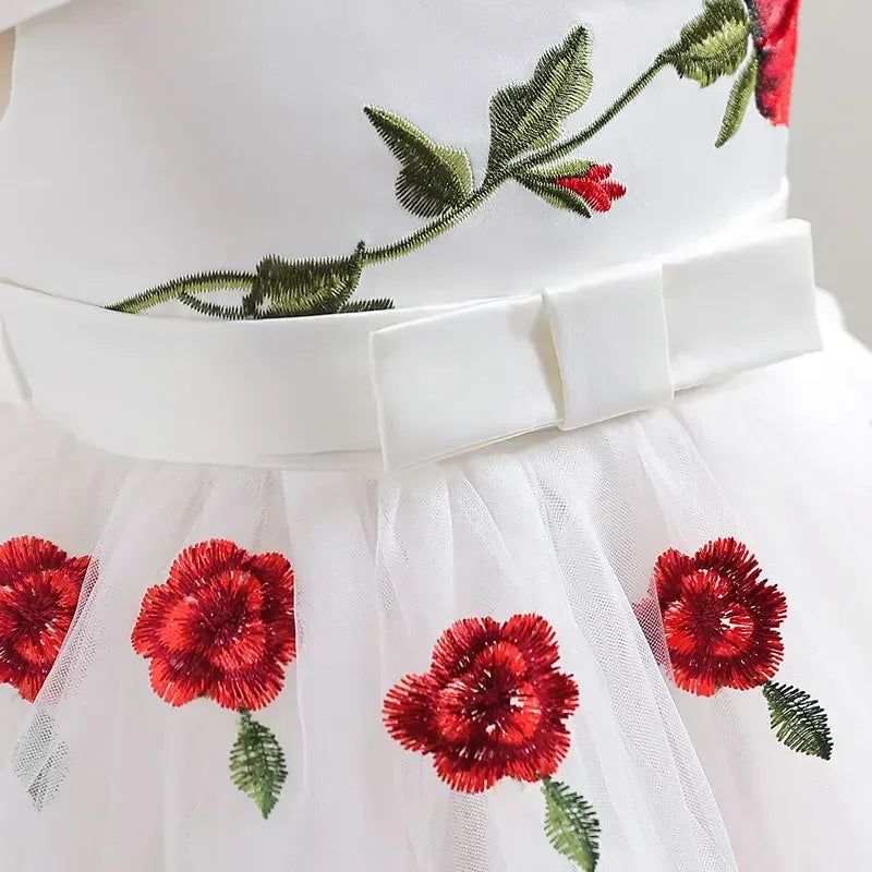 Summer Flower Girl Dresses for Weddings Formal Party Dress for Kids Girl Sleeveless Children Girls Party Dress 3-10 Years