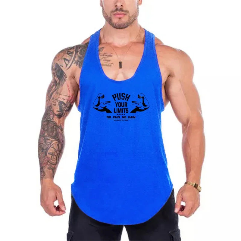 Men's Mesh Gym Tank Top – Quick-Dry Sleeveless Fitness Vest