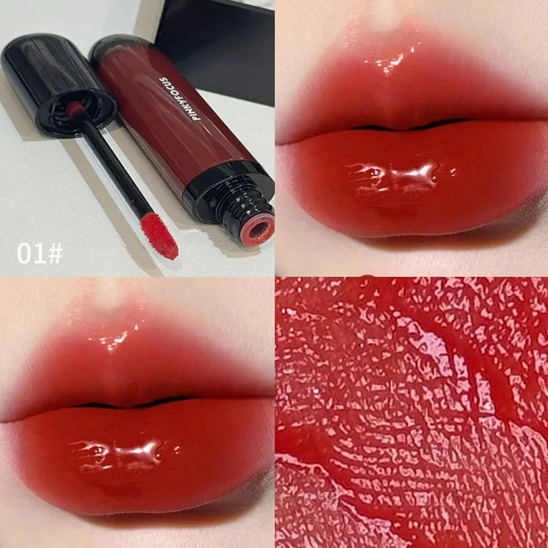 Red Brown Mirror Lip Glaze – Hydrating, Non-Stick, High-Pigment Lip Tint