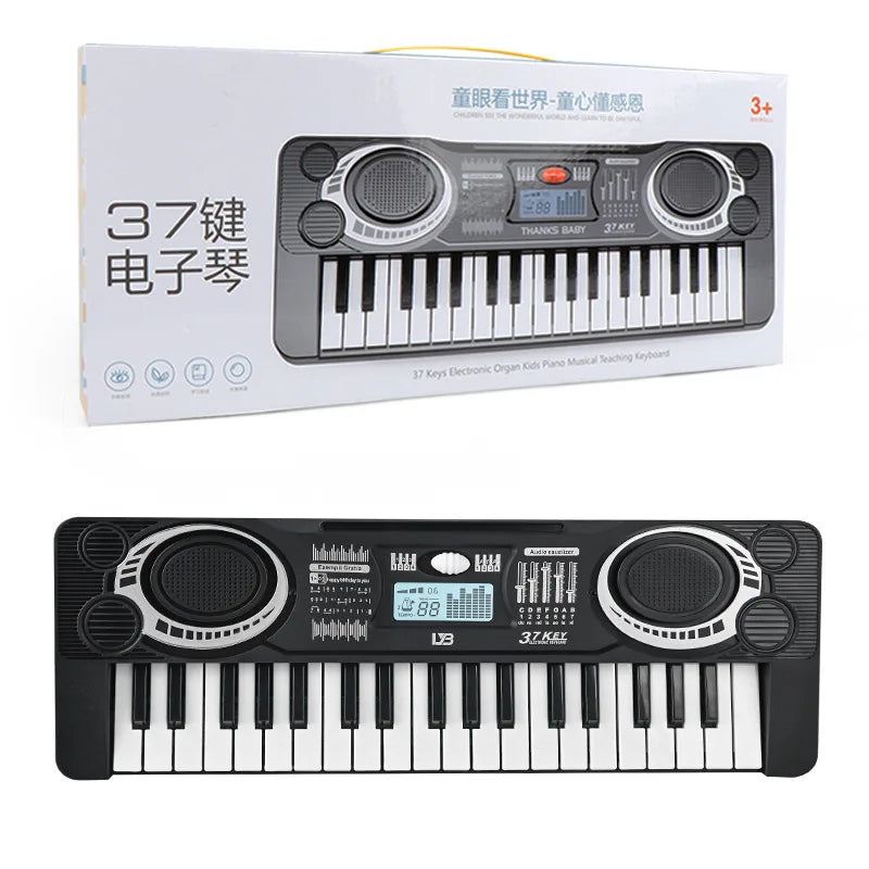 37-Key Children's Electronic Piano – Portable Educational Musical Toy
