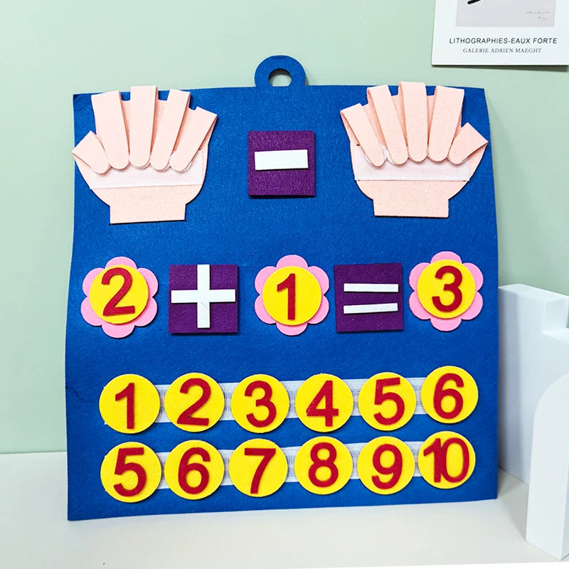 Montessori Math Busy Board – Early Learning Cognitive Toy for Kids