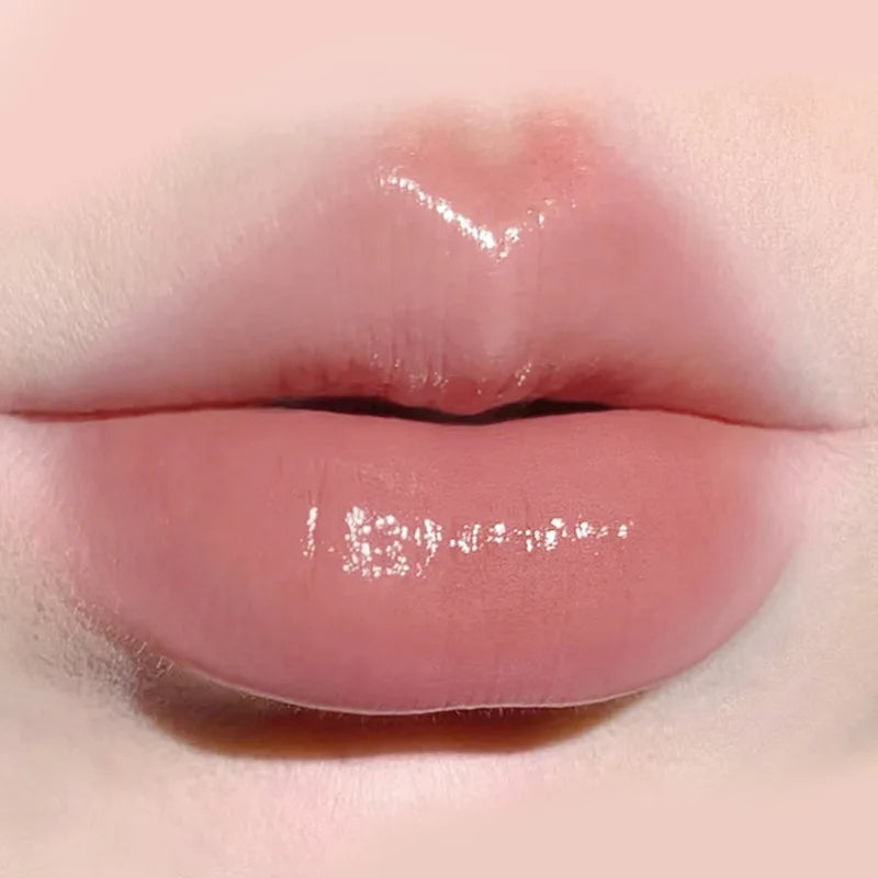 Low-Saturation Mirror Lip Gloss – Moisturizing Nude Tint Lipstick