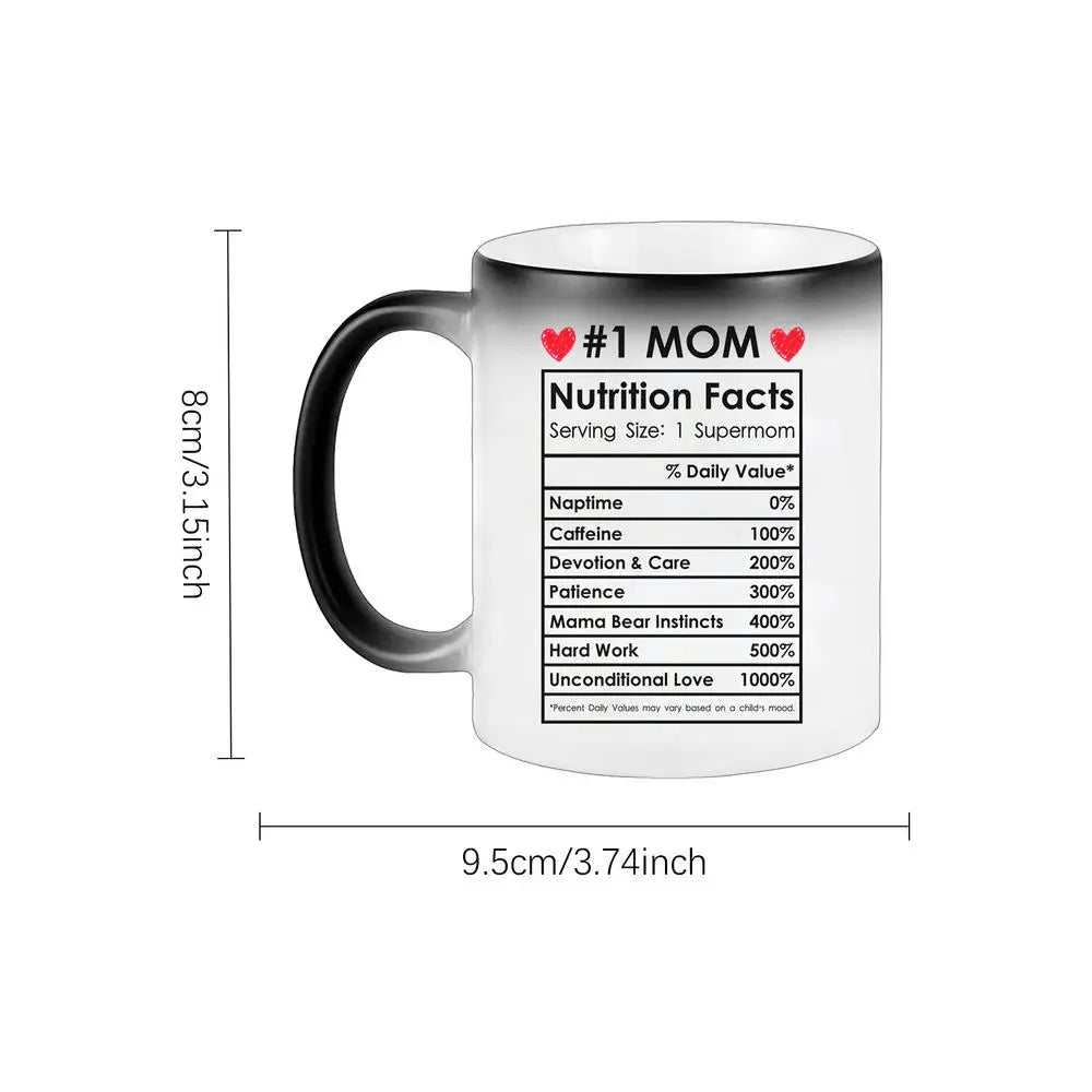 Color-Changing Ceramic Mom Mug – Mother's Day & Birthday Gift