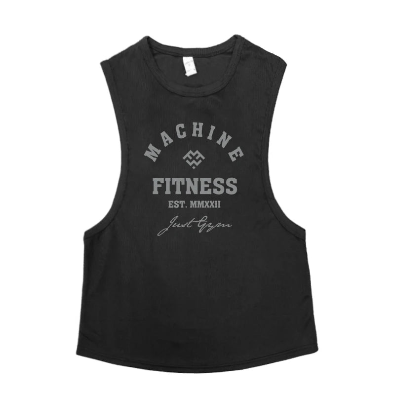 Men’s Muscle Tank Top – Sleeveless Quick-Dry Mesh Gym Vest