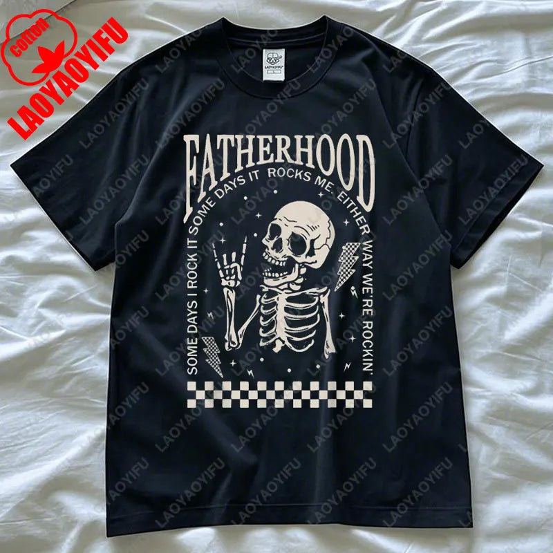 Funny Fatherhood T-Shirt – “Some Days I Rock It” Casual Unisex Tee