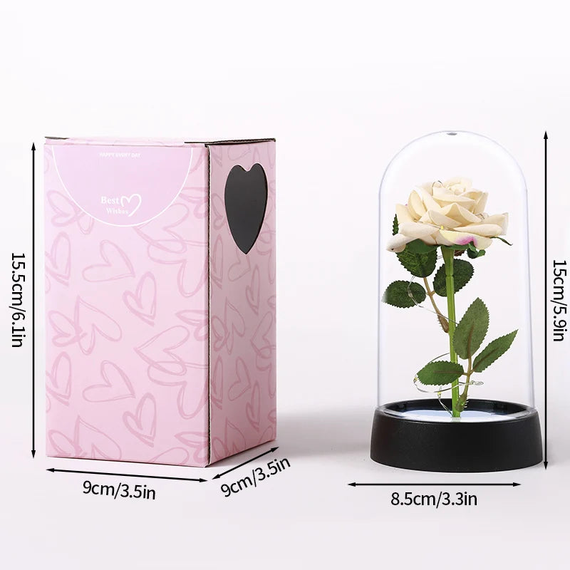 LED Galaxy Rose in Glass – Romantic Gift for Valentine’s & Mother’s Day