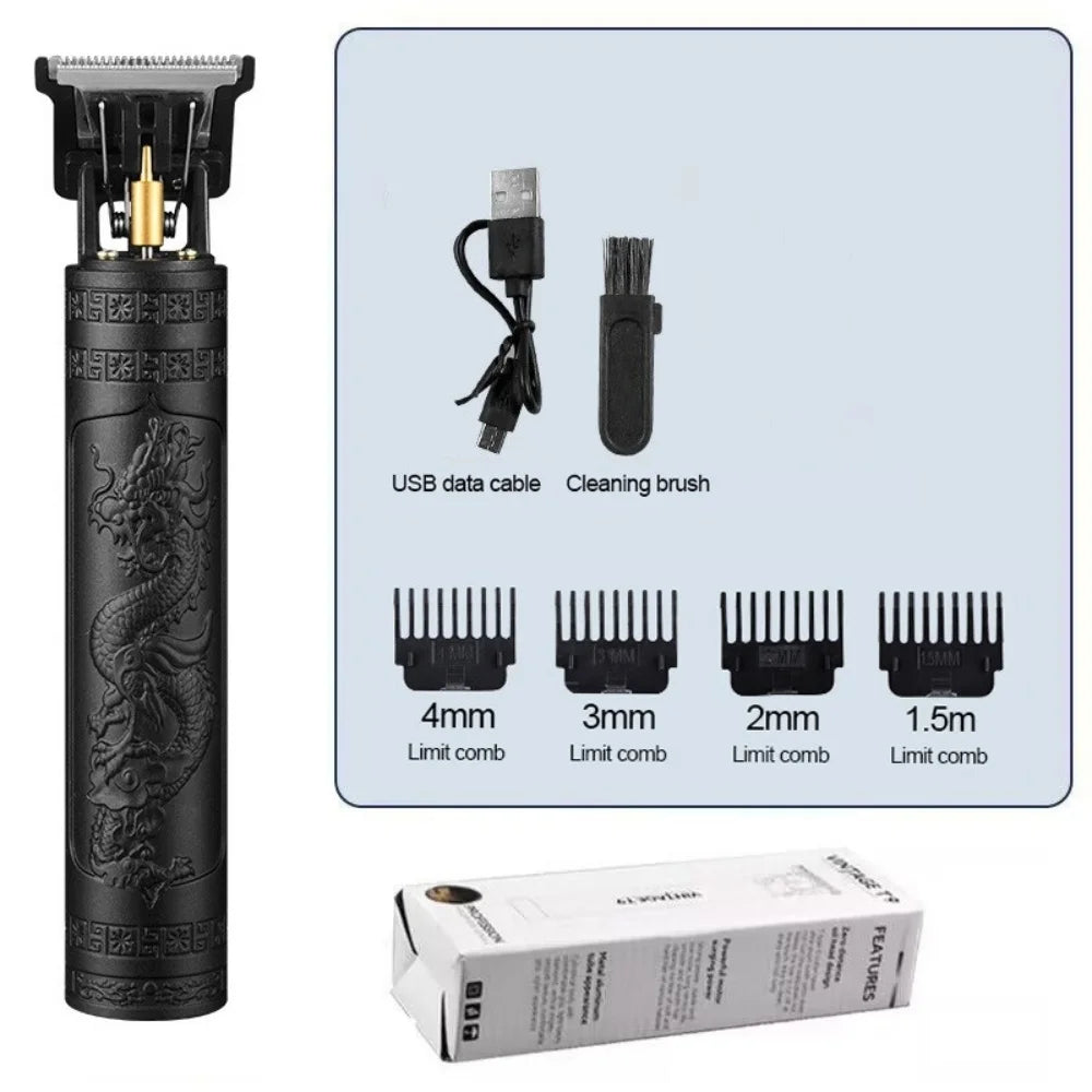 T9 Electric Hair & Beard Trimmer – Professional Grooming Clipper for Men