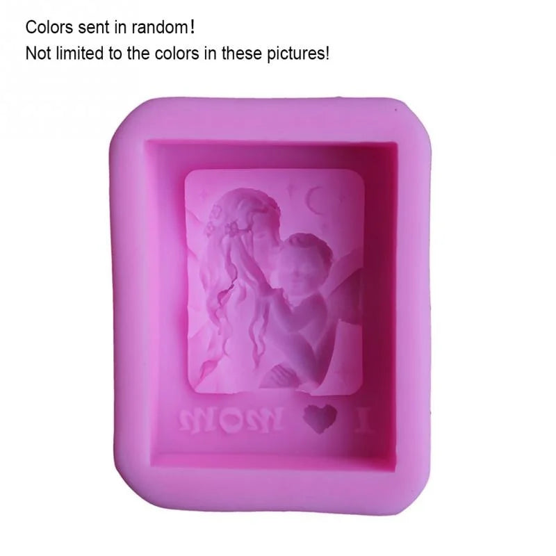 Mother Holding Baby Silicone Soap Mold – DIY Craft & Baking Mold for Mother’s Day