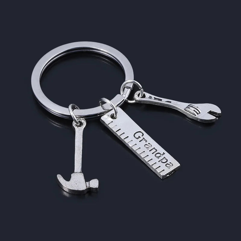 If Dad Cant Fix It No One Can Hand Tools Keychain Fathers Day Pendant Key Chain for Men Keyring Jewelry Gift