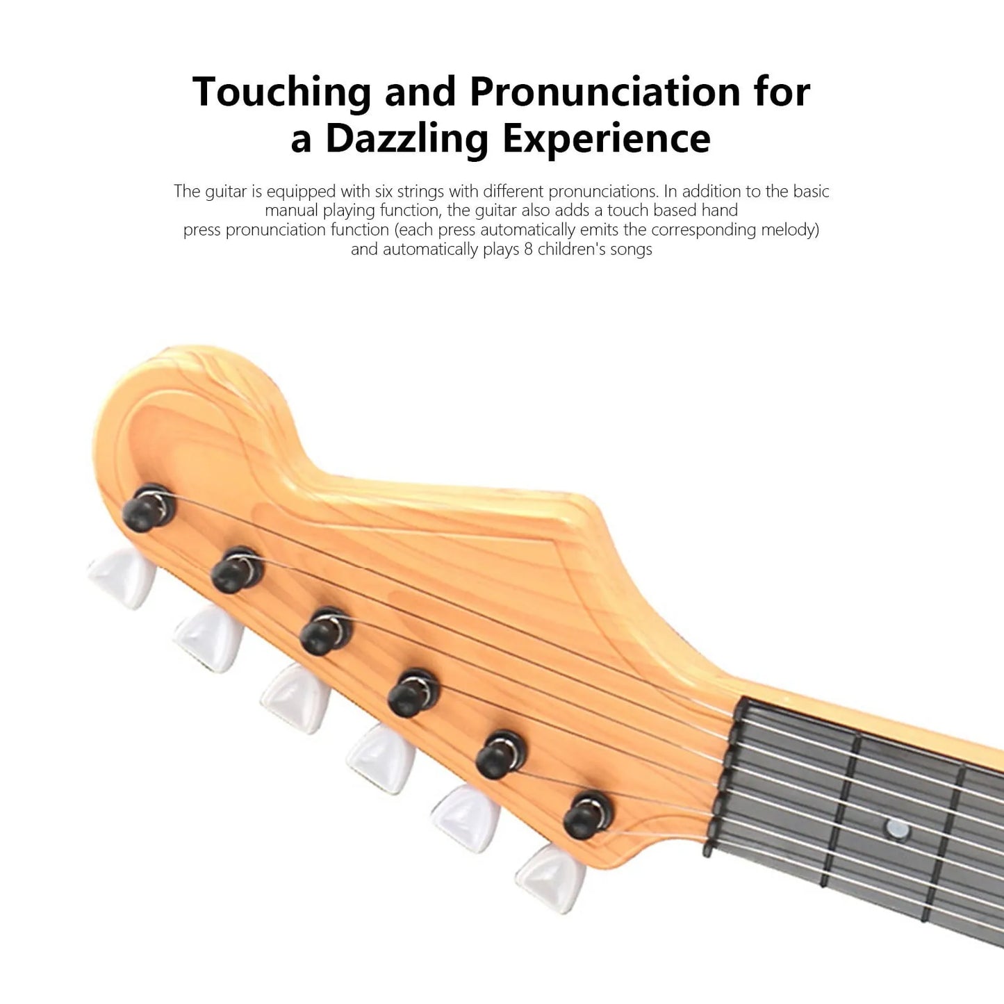 Kids 4-String Electric Guitar – Beginner Musical Toy Instrument