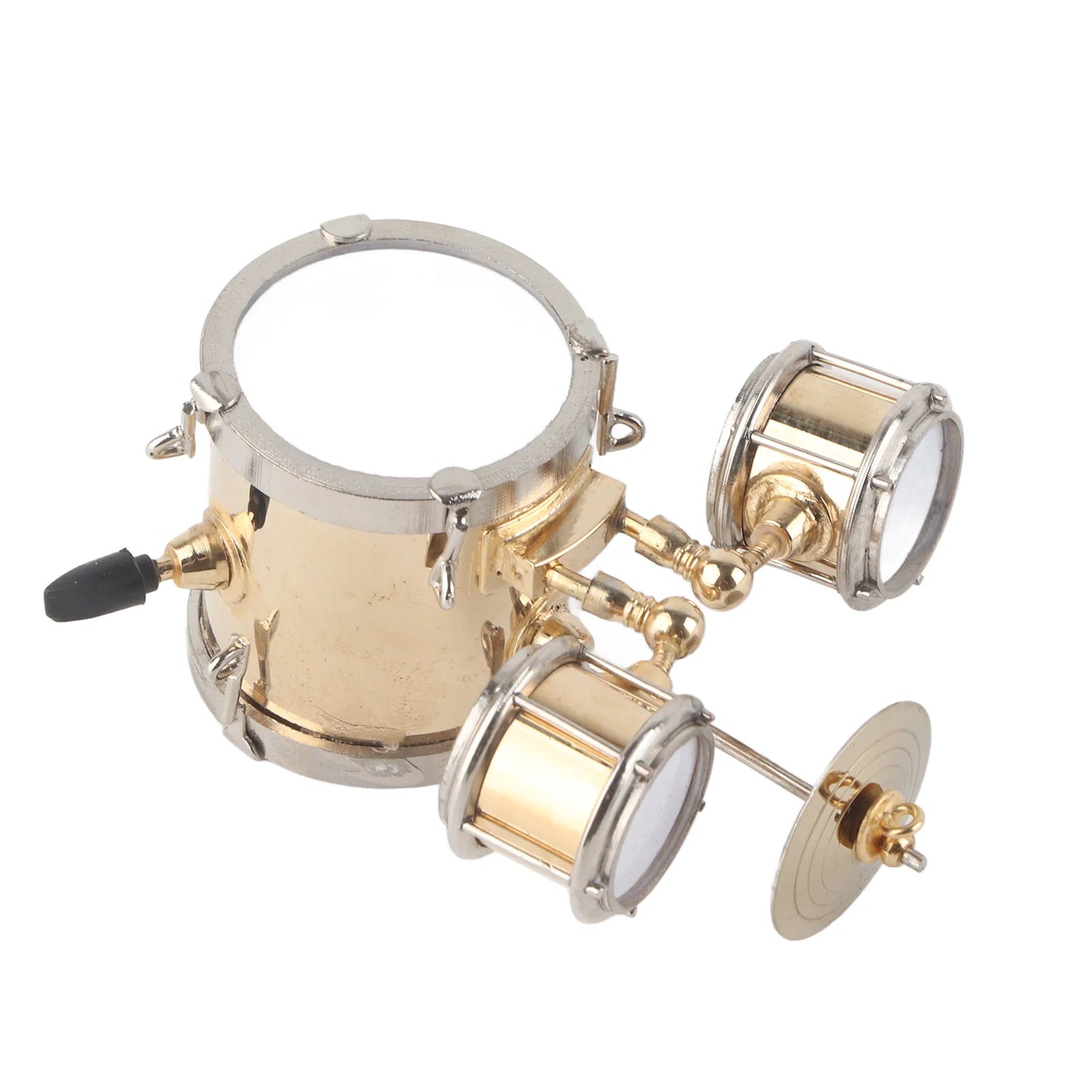 Mini Drum Ornament – Musical Instrument Replica Drum Set for Drummer Gift