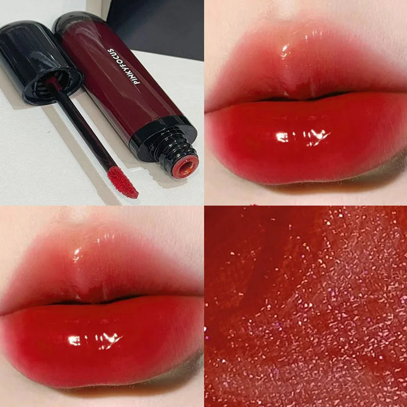 Red Brown Mirror Lip Glaze – Hydrating, Non-Stick, High-Pigment Lip Tint