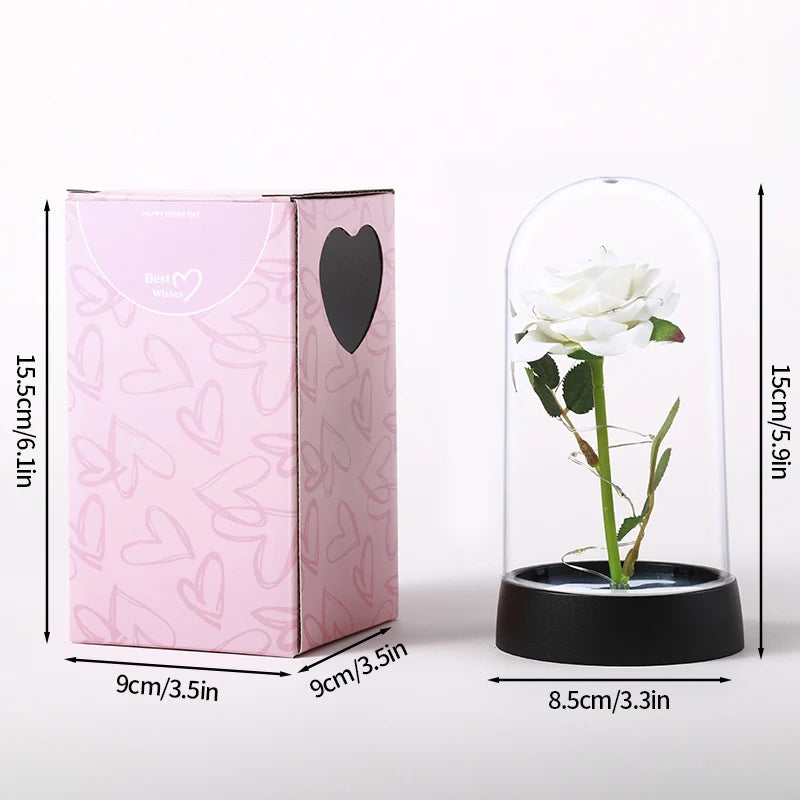 LED Galaxy Rose in Glass – Romantic Gift for Valentine’s & Mother’s Day