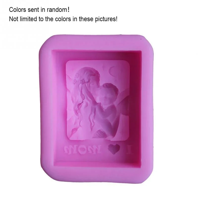 Mother Holding Baby Silicone Soap Mold – DIY Craft & Baking Mold for Mother’s Day
