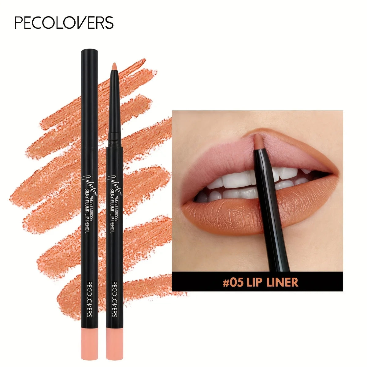 Waterproof Matte Lipliner Pencil - Long Lasting & Moisturising Lipstick (12 Shades)