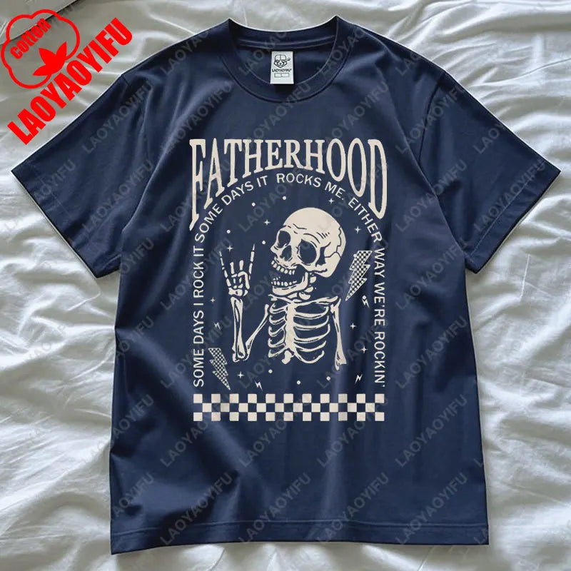 Funny Fatherhood T-Shirt – “Some Days I Rock It” Casual Unisex Tee