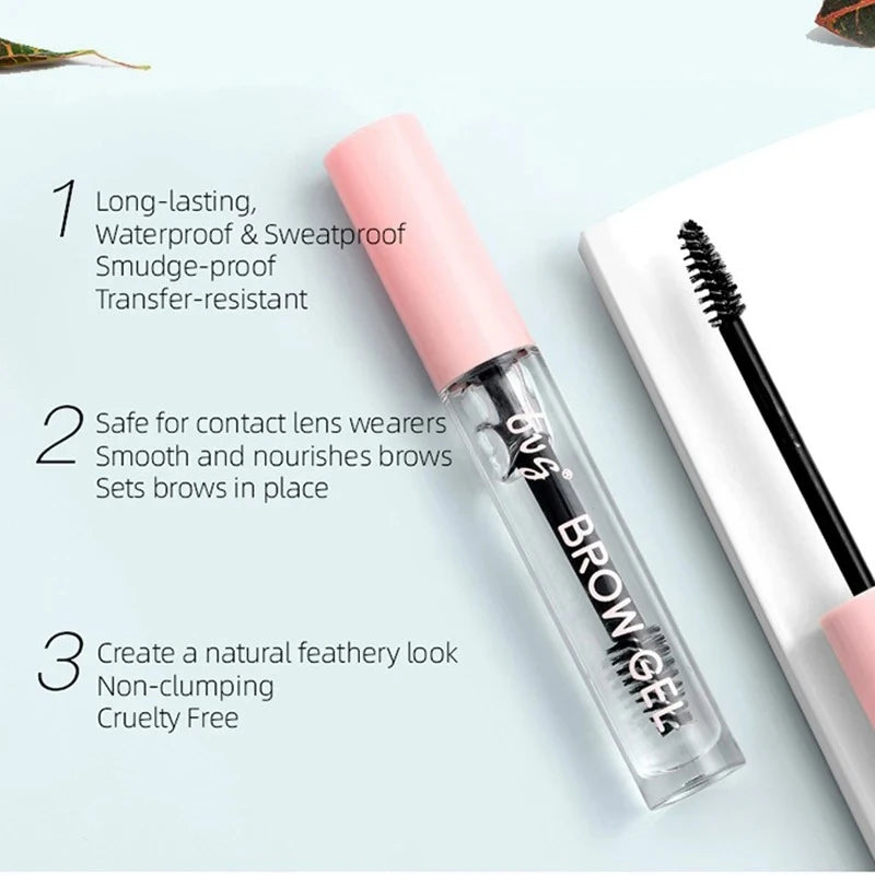 Clear Waterproof Eyebrow Gel – Long-Lasting Brow Styling Cream