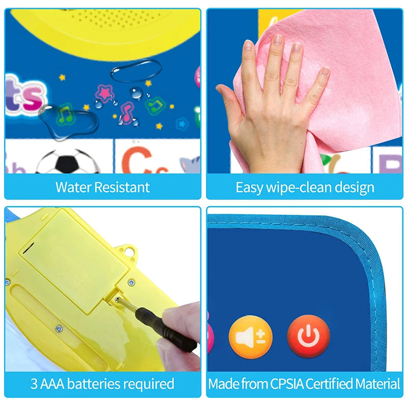 Electronic ABC & 123 Wall Chart for Toddlers