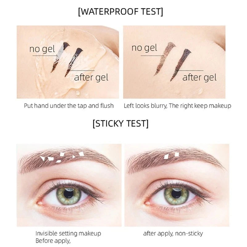 Clear Waterproof Eyebrow Gel – Long-Lasting Brow Styling Cream