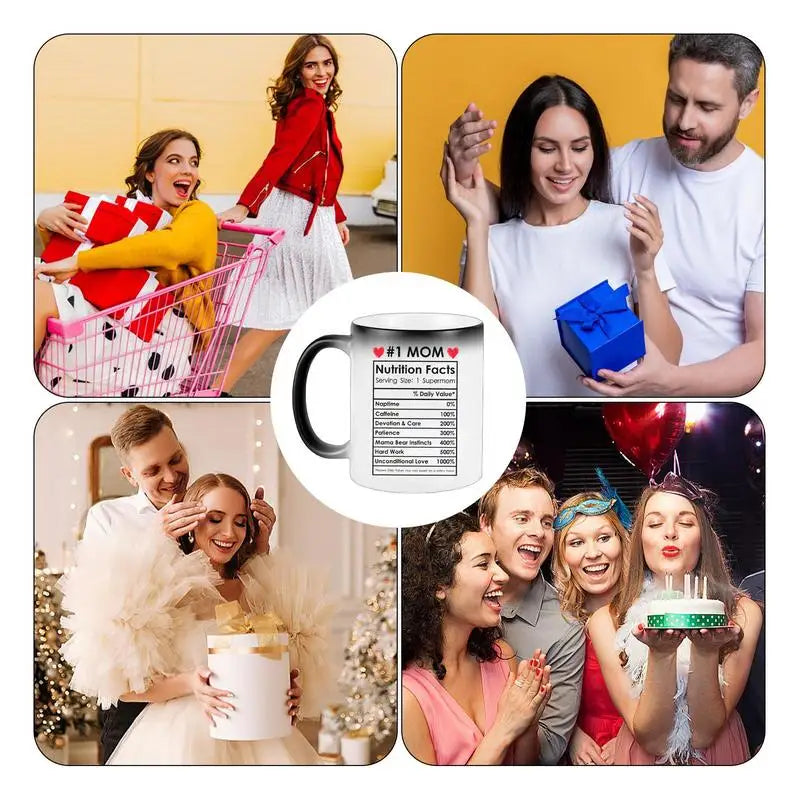 Color-Changing Ceramic Mom Mug – Mother's Day & Birthday Gift