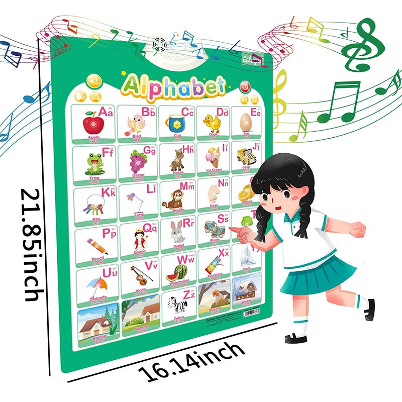 Interactive Talking Sports Wall Chart – Alphabet & Letter Sounds Learning Toy