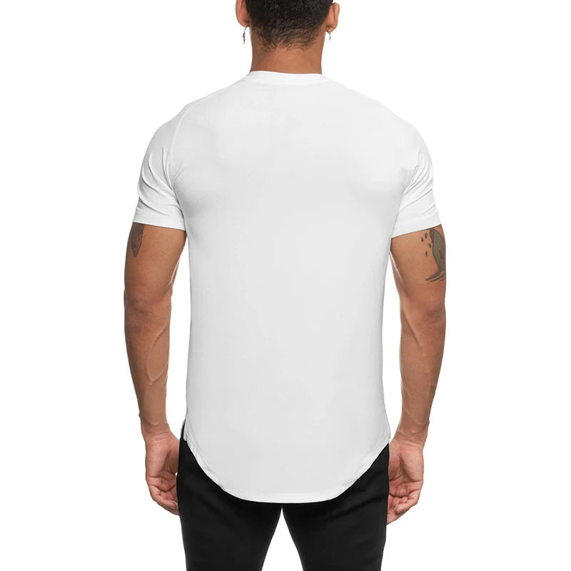 Men’s Quick-Dry Workout Shirt – Breathable Gym Fitness Muscle Tee