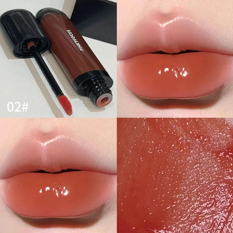 Red Brown Mirror Lip Glaze – Hydrating, Non-Stick, High-Pigment Lip Tint