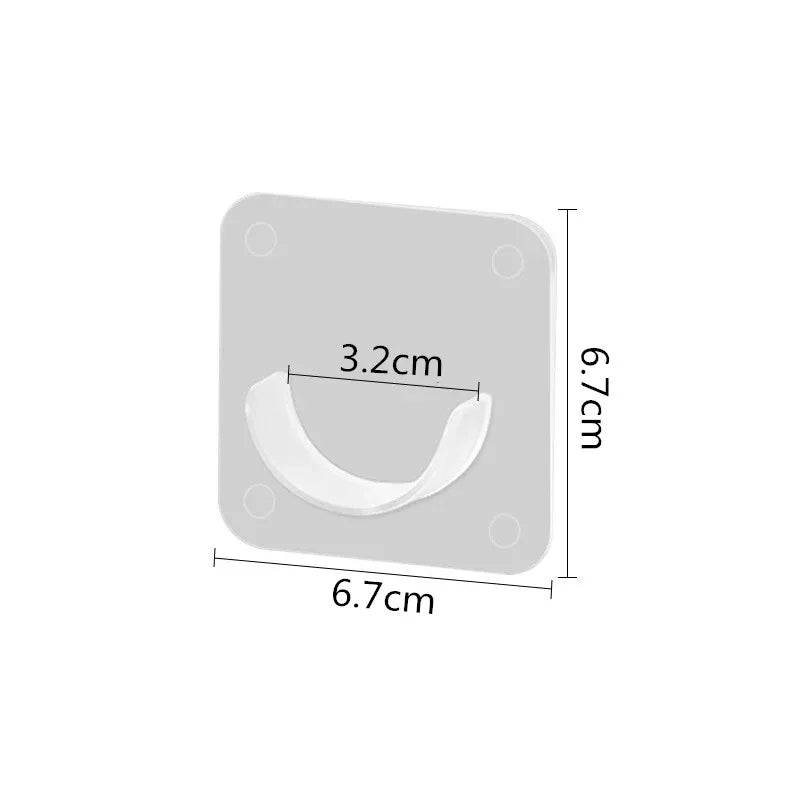 Punch-Free Telescopic Pole Hooks – Adjustable Rod Holder for Wall, Nail-Free Bracket