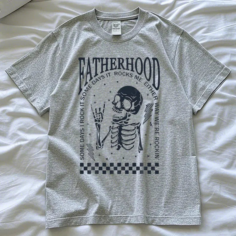 Funny Fatherhood T-Shirt – “Some Days I Rock It” Casual Unisex Tee