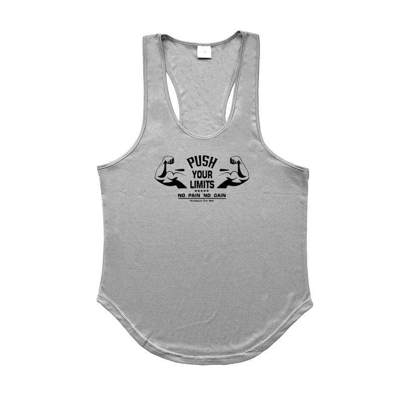 Men's Mesh Gym Tank Top – Quick-Dry Sleeveless Fitness Vest