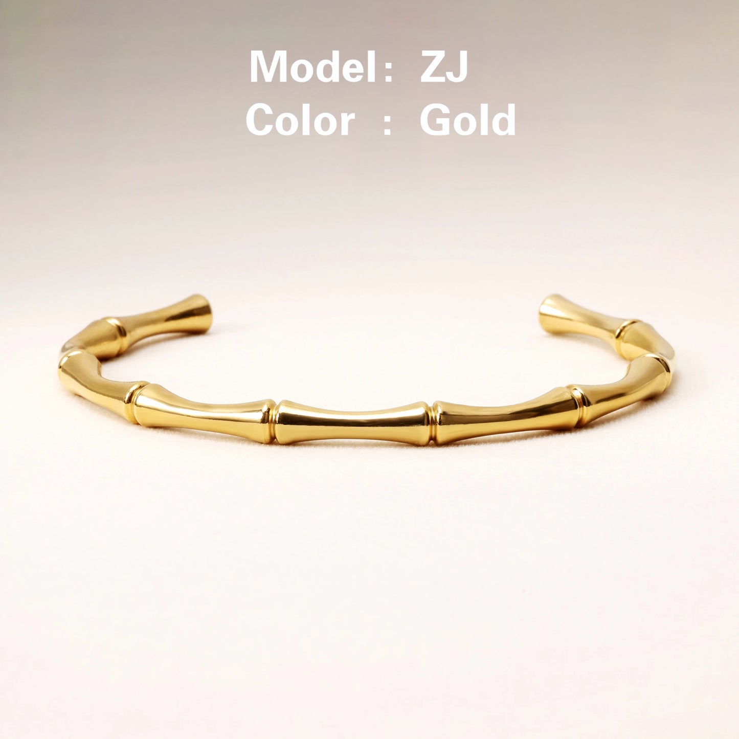 Mariasz Gold Zircon Bangle – Minimalist Waterproof Bracelet