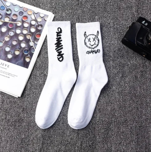 High-Quality Unisex Street Style Cotton Socks – Long Tube Hip-Hop Basketball Socks