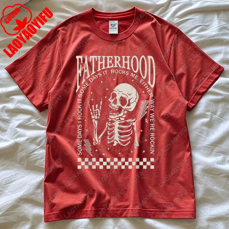 Funny Fatherhood T-Shirt – “Some Days I Rock It” Casual Unisex Tee