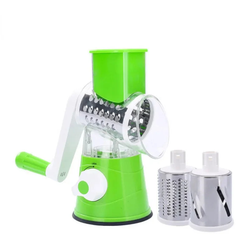 Hand Crank Roller Vegetable Cutter – Multifunctional Kitchen Shredder & Grater