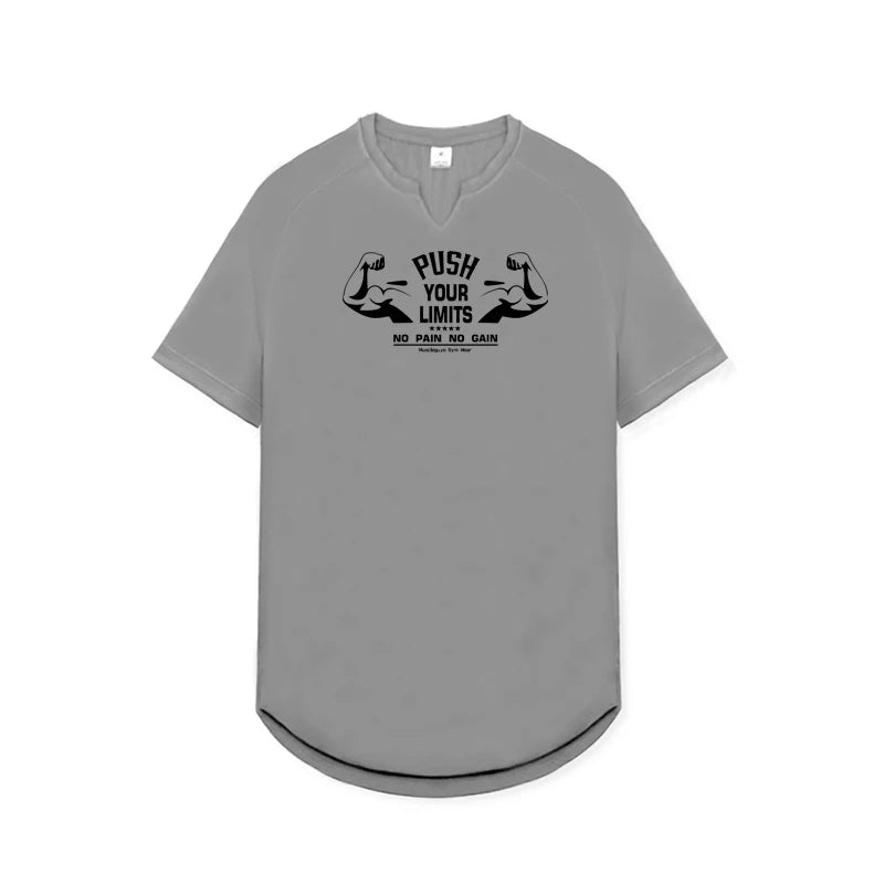 Men’s Quick-Dry Workout Shirt – Breathable Gym Fitness Muscle Tee