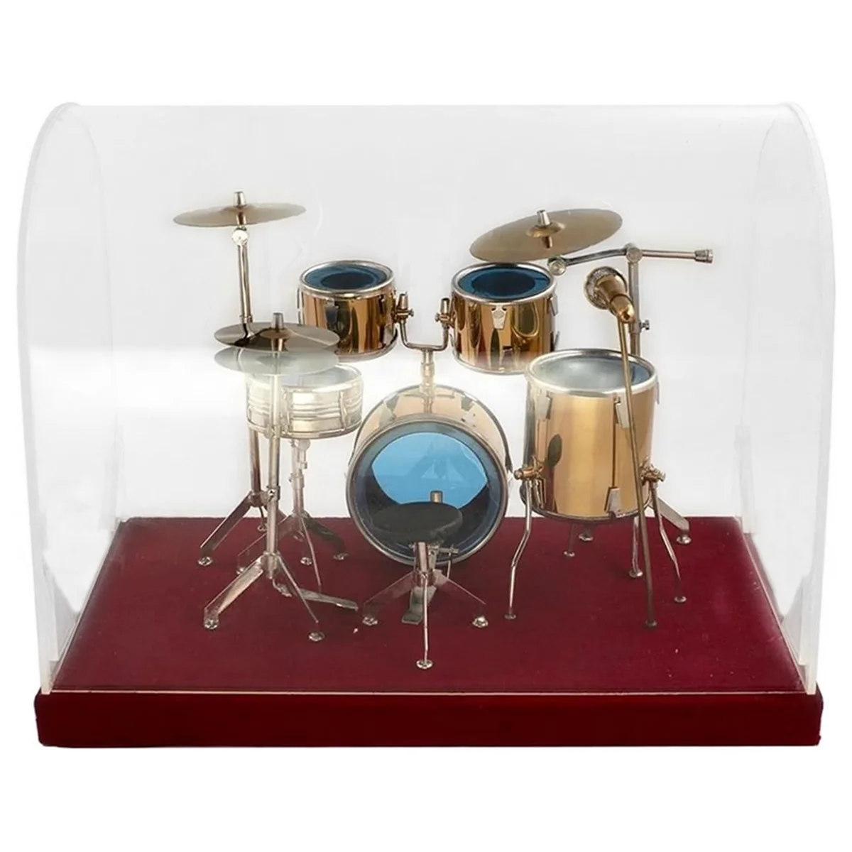 Trending Now Miniature Jazz Drum Kit Model Mini Drum Cymbal Musical Instrument Model