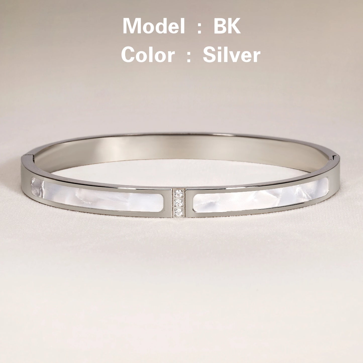 Mariasz Gold Zircon Bangle – Minimalist Waterproof Bracelet