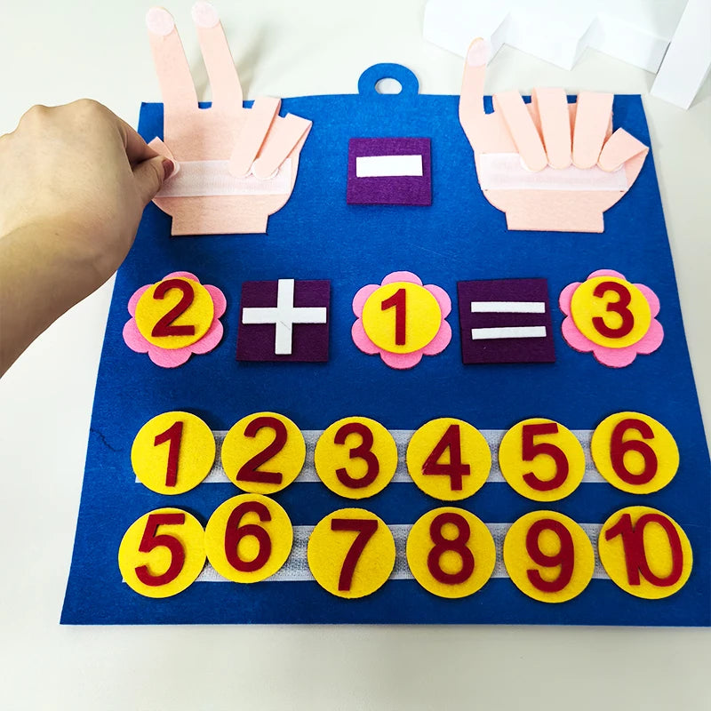 Montessori Math Busy Board – Early Learning Cognitive Toy for Kids